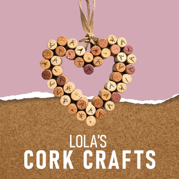 Lola's Cork Craft Workshop - Valentine's Heart