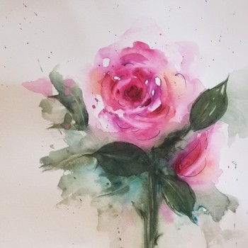 watercolor paint and sip